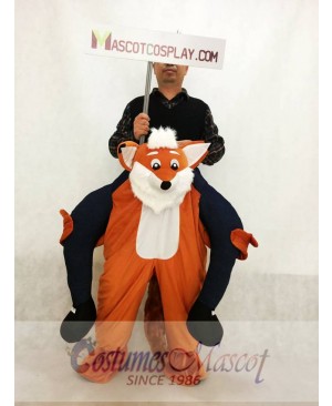 Carry Me Funny Fox Piggy Back Mascot Costume Ride On Fox Fancy Dress