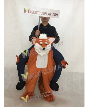 Carry Me Funny Fox Piggy Back Mascot Costume Ride On Fox Fancy Dress