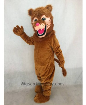 High Quality Adult Fierce Lion Mascot Costume with Mane