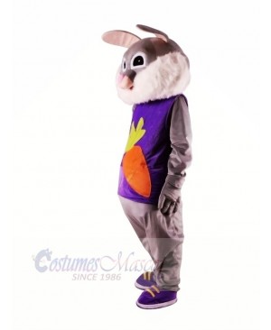 Easter Grey Rabbit with Big Eyes Mascot Costumes Animal