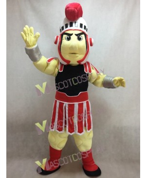 Custom Color Red and Black Spartan Trojan Knight Sparty Mascot Costume