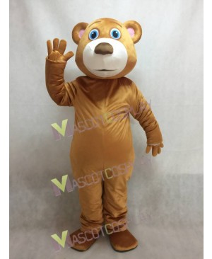 Cute Blue Eyed Bear Mascot Costume