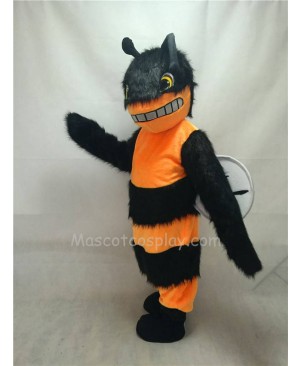 Cute Plush Orange Friendly Hornet Bee Mascot Costume