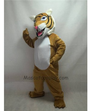 Fierce New Tan Wildcat Mascot Costume