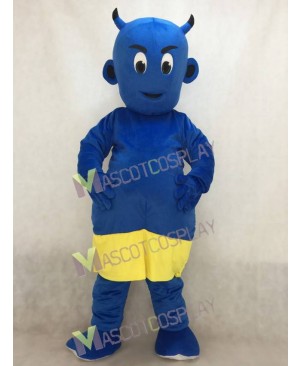 New Blue Lil Devil Mascot Costume