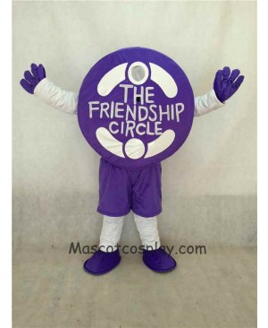High Quality Realistic New Friendly Purple Friendship Circle Mascot Costume