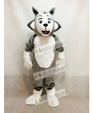 Grey Herman Husky Dog Mascot Costume