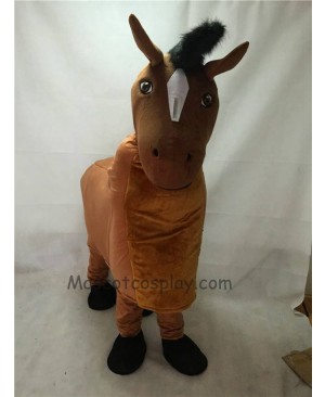 Cute Brown New 2 Person Horse Mascot Costume