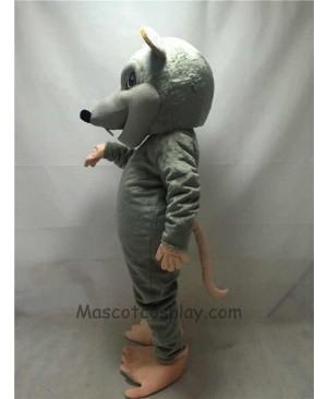 New Gray Rink Rat Mascot Costume