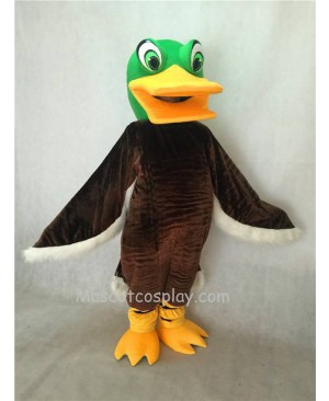 Hot Sale Adorable Realistic New Green Head Brown Mallard Duck Mascot Costume