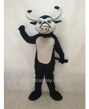 Hot Sale Adorable Realistic New Black Longhorn Mascot Costume