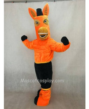 Hot Sale Adorable Realistic New Brown Jack Mule Mascot Character Costume Fancy Dress Outfit