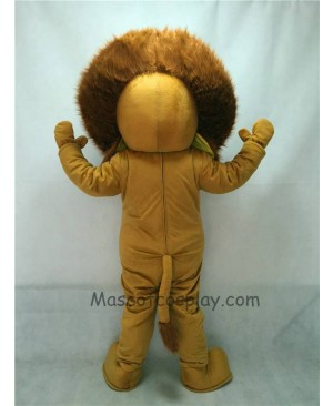 New King Lion Mascot Costume with Light Brown Mane