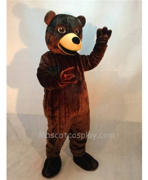 Fierce New Brown Friendly Grizzly Bear Mascot Costume