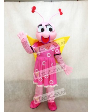 Lady Pink Bee Fenfendu Mascot Costume