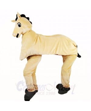 Cute Two Man Horse Mascot Costumes Cartoon