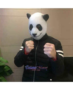 Latex Panda Head Mask Full Head Animal Mask Cosplay Masquerade