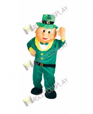 High Quality Adult Leprechaun Irish Elf Mascot Costume