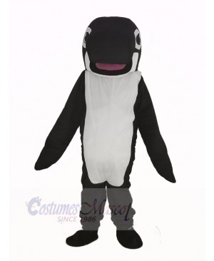 Black Whale Orca Mascot Costume