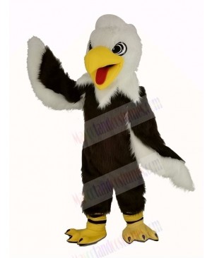 Long-haired White Head Eagle Mascot Costume