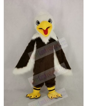 Long-haired White Head Eagle Mascot Costume