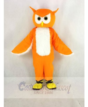 Orange Ollie Owl Mascot Costume School