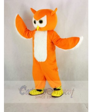 Orange Ollie Owl Mascot Costume School