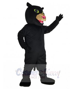 Black Panther with Pink Nose Mascot Costume Animal