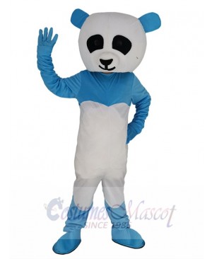 Blue and White Panda Mascot Costume Animal