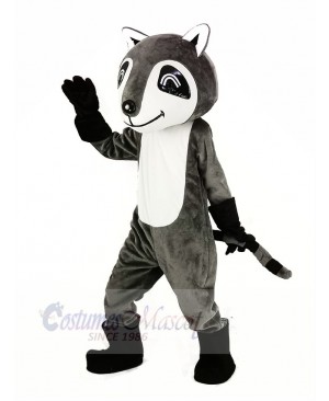 Gray Raccoon Mascot Costume Animal