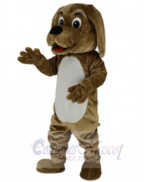 Cute Brown Dog Mascot Costume School