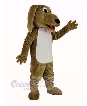 Funny Brown Dog Mascot Costume