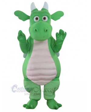 Green Adult Dragon Mascot Costume