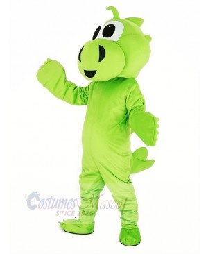 Grass Green Dinosaur Adult Mascot Costume Cartoon