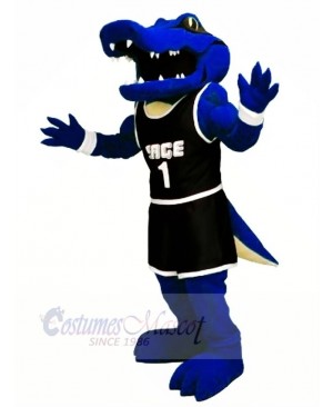 Sport Blue Alligator Mascot Costumes Cartoon