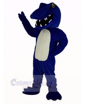 Sport Blue Alligator Mascot Costume