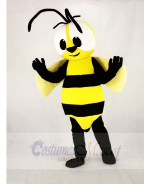 Cute Yellow Bee Mascot Costume Cartoon