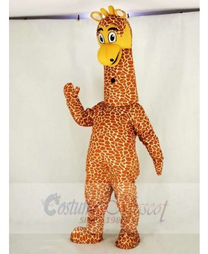 Realistic Giraffe Mascot Costume Cartoon	