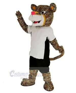 Power Jaguar with T-shirt Mascot Costume Animal