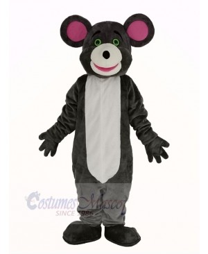 Gray Mouse Pink Ears Mascot Costume Animal