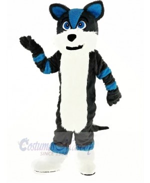 Blue and Gray Husky Dog Fursuit Mascot Costume Animal	