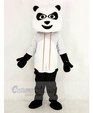 Baseball Panda with White T-shirt Mascot Costume Animal