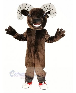 Dark Brown Sport Ram Mascot Costume Animal
