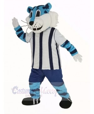 Blue Tiger Mascot Costume Animal