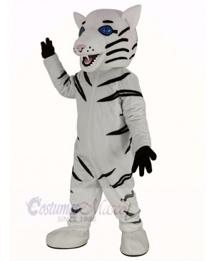 Fierce White Tiger Mascot Costume Animal1