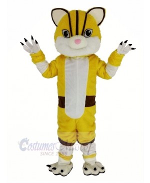 Yellow Tiger Mascot Costume