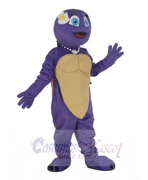 Purple Female Turtle Mascot Costume Animal