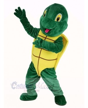 Plush Green Turtle Mascot Costume