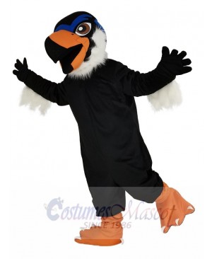Black Fierce Eagle Mascot Costume Bird