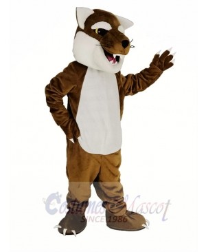 Cute Brown Bobcats Mascot Costume